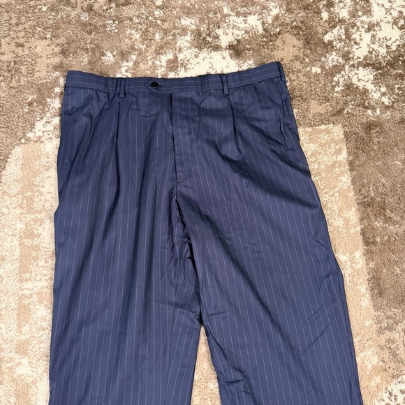 Brioni 2 Piece Suit Italy Men's Blue Pinstripe Two Button Wool 44R 36x30 Luxury - Picture 15 of 16